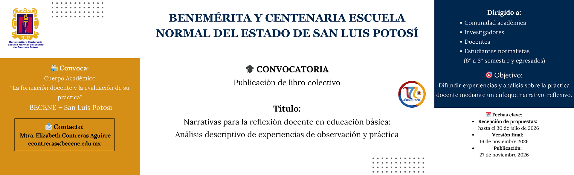 CONVOCATORIA LIBRO COLECTIVO