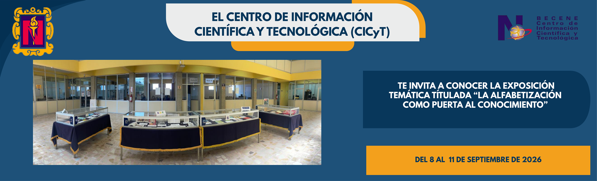 Exposición alfabetización, septiembre 2026